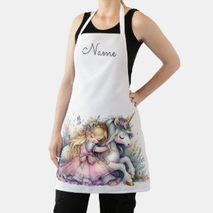 Princess Unicorn Pastel Fairytale Fantasy Apron