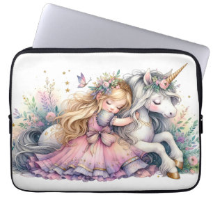 Princess Unicorn Pastel Fairytale Fantasy Laptop Sleeve