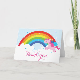 Princess Unicorn Thank You Card