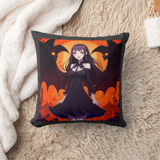 PRINCESS VAMPIRE OF BATS - GOTHIC CUSHION (Blanket)