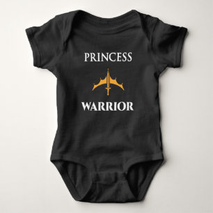 Princess Warrior Baby Girls Dark Shirt