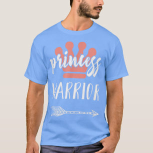Princess Warrior for Cancer Survivors Girls Women T-Shirt