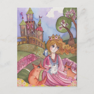 Princess Who loved Animals Postcard