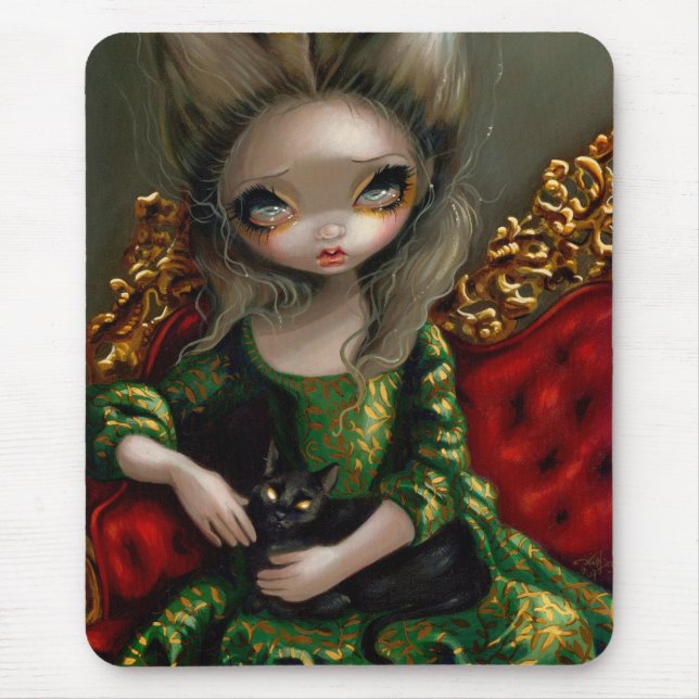 "Princess with a Black Cat" Mousepad (Front)
