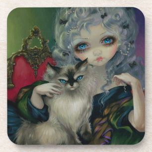 "Princess with a Ragdoll Cat" Coaster