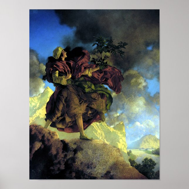 Princess with a Singing Tree by Maxfield Parrish Poster (Front)