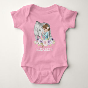 Princess with Horse New Baby Bodysuit