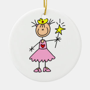 Princess With Wand Ceramic Tree Decoration