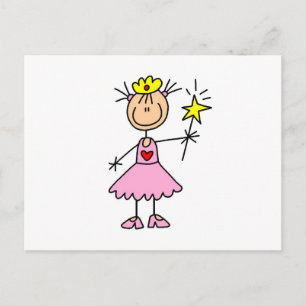Princess With Wand Postcard