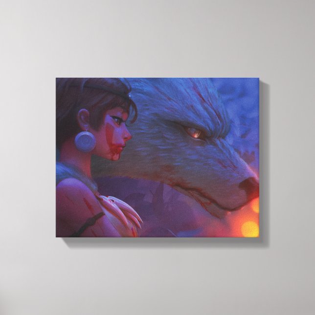 Princess wolf Premium Wrapped Canvas (Gloss) (Front)