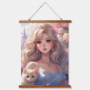 Princess Wood Topped Wall Tapestry