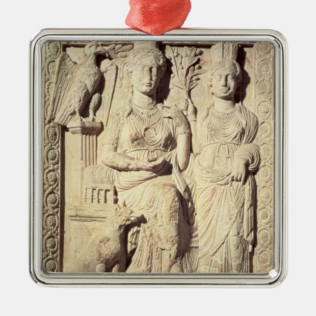 Princess Zenobia  and a female companion Metal Tree Decoration (Front)