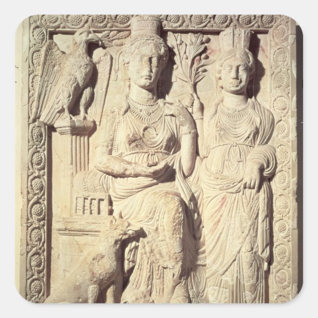 Princess Zenobia  and a female companion Square Sticker (Front)