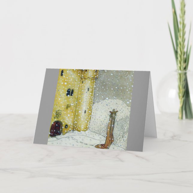 Princessa by Snowy Castle Holiday Card (Front)