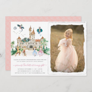 Princesses, Knights & Dragons Fairy Tale Birthday  Invitation
