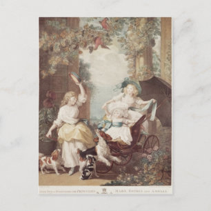 Princesses Mary , Sophia  and Amelia Postcard