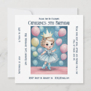 Princess's Enchanted Birthday Celebration Card