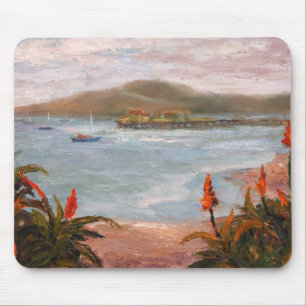 Princeton Harbour in Fog Mouse Mat
