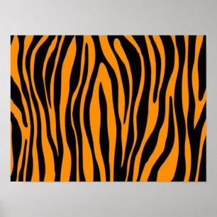 Princeton Orange Zebra Print