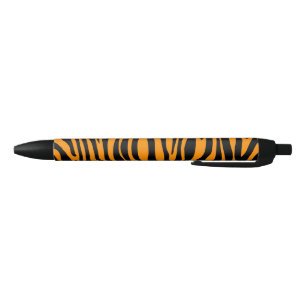 Princeton Orange Zebra Print Black Ink Pen