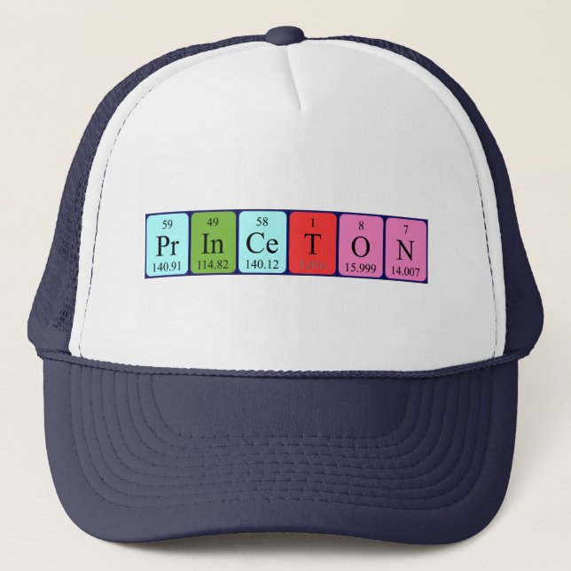 Princeton periodic table name hat (Front)