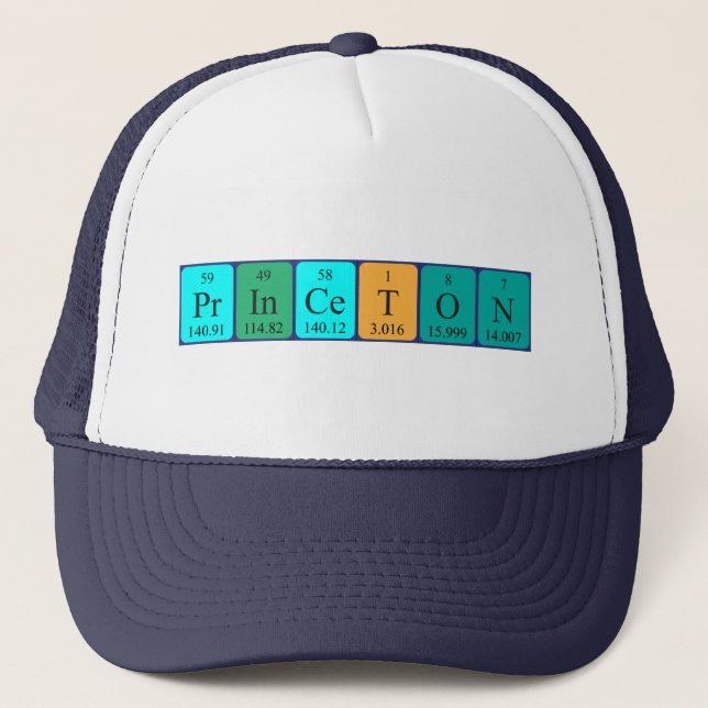 Princeton periodic table name hat (Front)