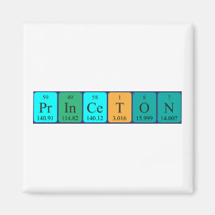 Princeton periodic table name magnet