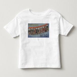 Princeton, West Virginia - Large Letter Scenes Toddler T-Shirt