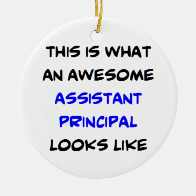 principal assistant, awesome ceramic tree decoration (Front)