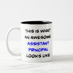 principal assistant, awesome Two-Tone coffee mug