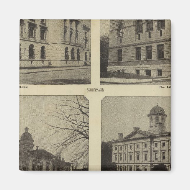 Principal bldgs, Portland, Oregon Magnet (Front)