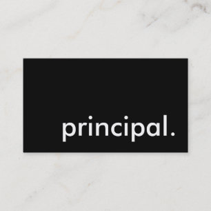 principal. business card
