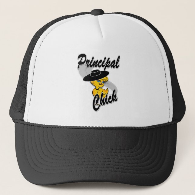Principal Chick #4 Trucker Hat (Front)