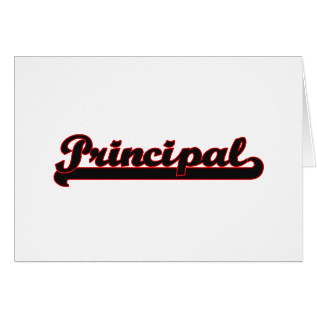 Principal Classic Job Design (Front Horizontal)