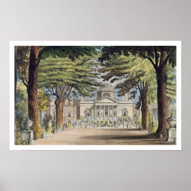 Principal front of Chiswick House, from R. Ackerma Poster (Front)