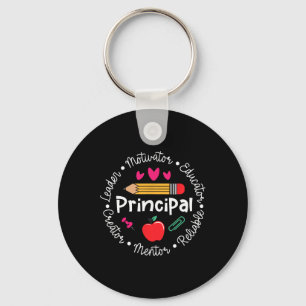 Principal Leader Motivator Funny Back To School Fi Key Ring