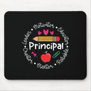 Principal Leader Motivator Funny Back To School Fi Mouse Mat