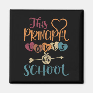 Principal Loves Her School Teacher Fun Principal Magnet