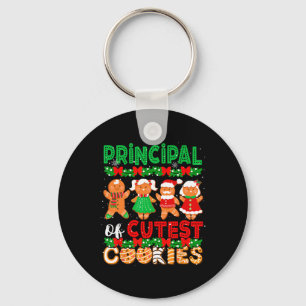 Principal Of Cutest Cookies Christmas Gingerbreads Key Ring