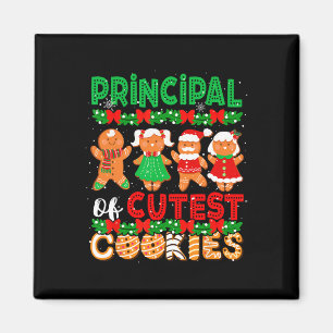 Principal Of Cutest Cookies Christmas Gingerbreads Magnet