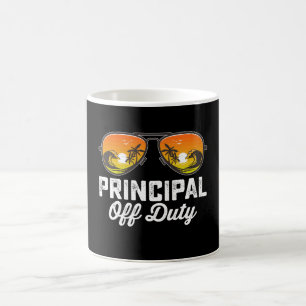 Principal Off Duty Sunglasses Last Day Of School Coffee Mug