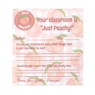 Principal Positive Teacher Feedback Customisable Notepad