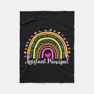 Principal Rainbow I#39;ll Be There For You School Fleece Blanket