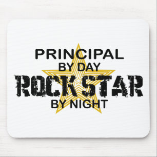 Principal Rock Star by Night Mouse Mat