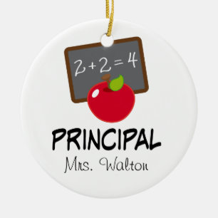 Principal School Ornament Personalised Gift