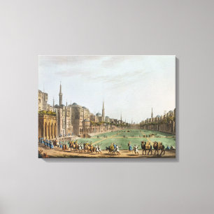 Principal Square in Grand Cairo, with Murad Bey's Canvas Print