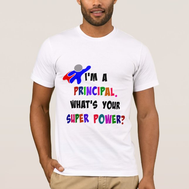 Principal Super Hero T-Shirt (Front)