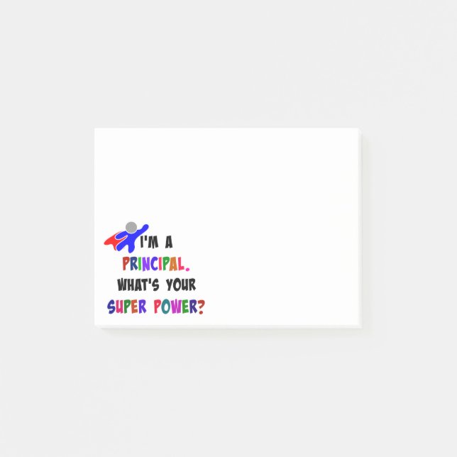 Principal Super Power Post-it Notes (Front)