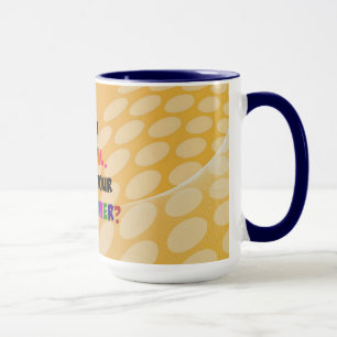 Principal Superhero Humour on Abstract Design Mug