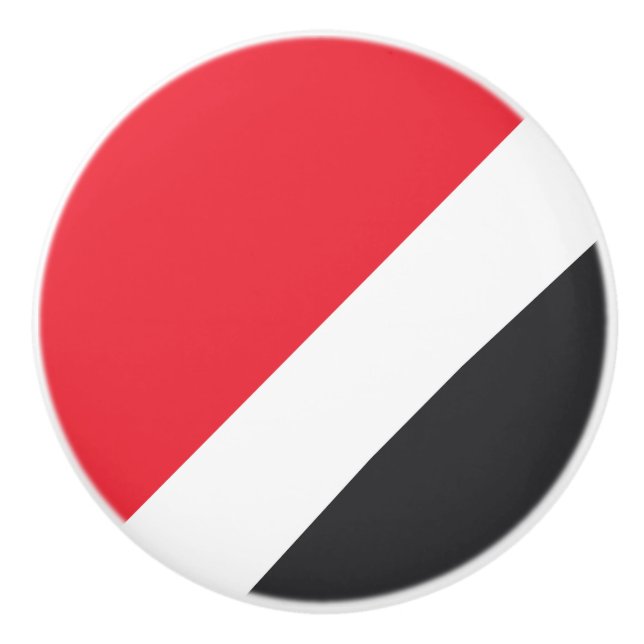 Principality of Sealand Flag Ceramic Knob (Front)